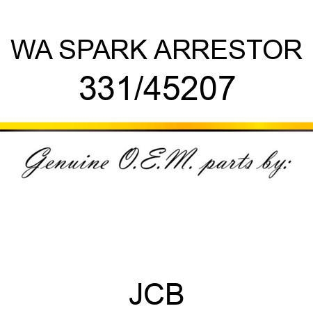 WA SPARK ARRESTOR 331/45207