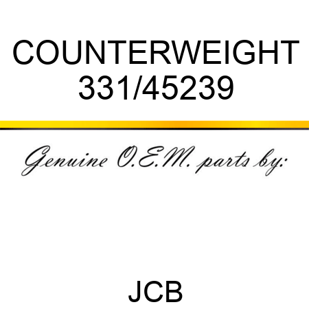 COUNTERWEIGHT 331/45239