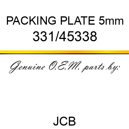 PACKING PLATE 5mm 331/45338