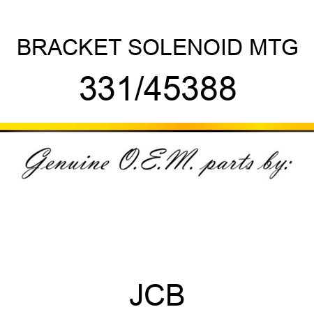 BRACKET SOLENOID MTG 331/45388