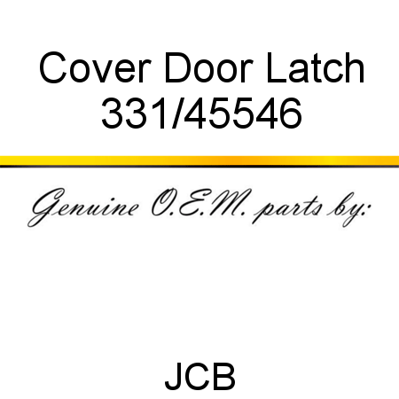 Cover, Door Latch 331/45546