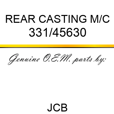 REAR CASTING M/C 331/45630