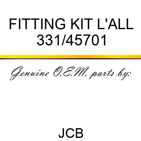 FITTING KIT L'ALL 331/45701