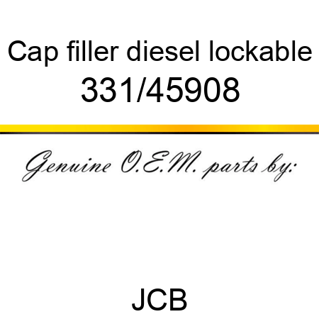 Cap, filler, diesel, lockable 331/45908