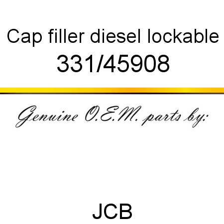 Cap, filler, diesel, lockable 331/45908