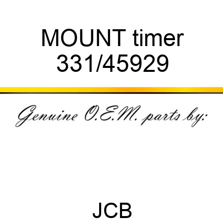 MOUNT timer 331/45929