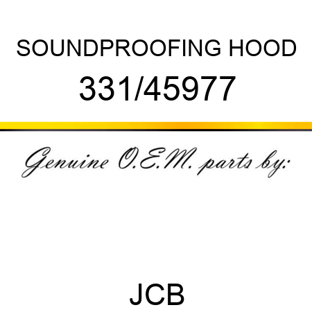 SOUNDPROOFING HOOD 331/45977