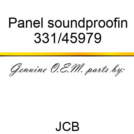 Panel soundproofin 331/45979