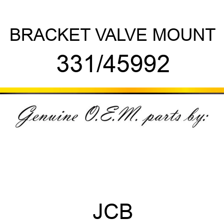 BRACKET VALVE MOUNT 331/45992
