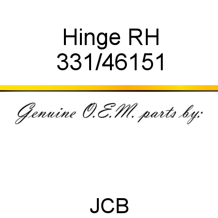 Hinge, RH 331/46151