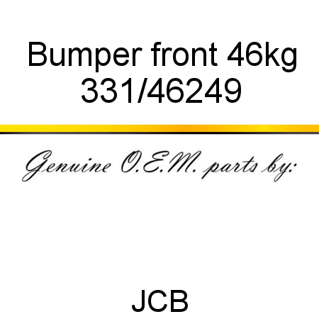 Bumper, front 46kg 331/46249