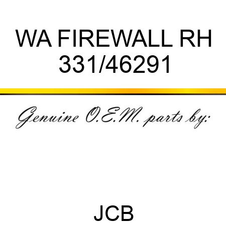 WA FIREWALL RH 331/46291