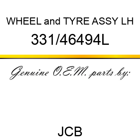WHEEL&TYRE ASSY LH 331/46494L