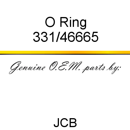 O Ring 331/46665