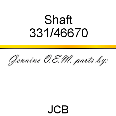Shaft 331/46670