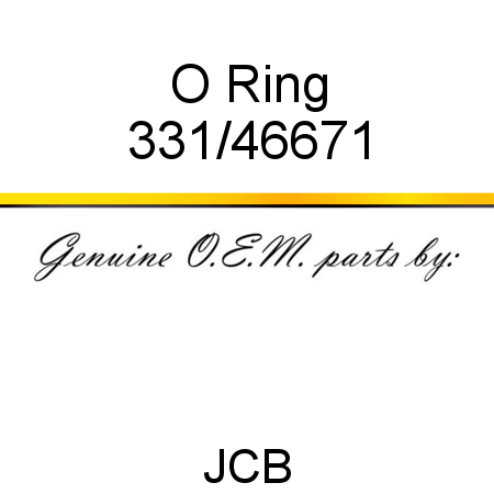 O Ring 331/46671