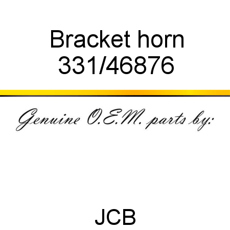 Bracket, horn 331/46876