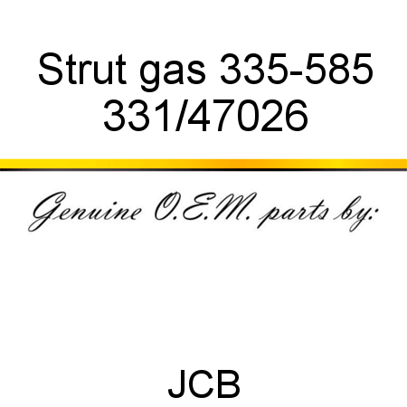 Strut, gas 335-585 331/47026