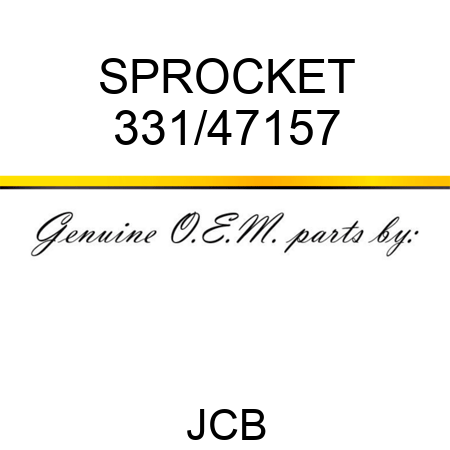SPROCKET 331/47157