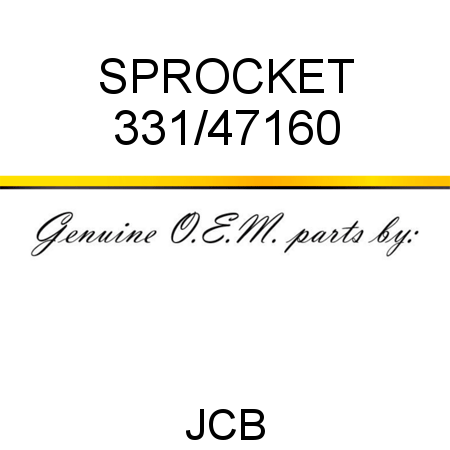 SPROCKET 331/47160