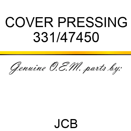COVER PRESSING 331/47450