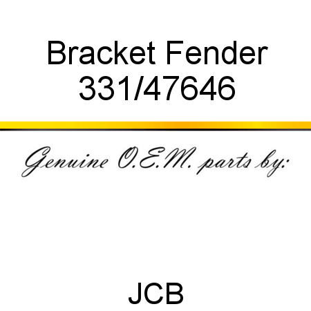 Bracket, Fender 331/47646