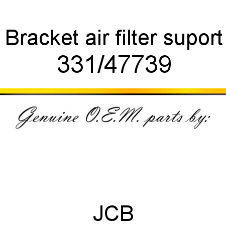 Bracket, air filter suport 331/47739