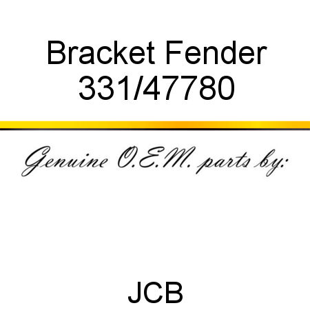 Bracket, Fender 331/47780