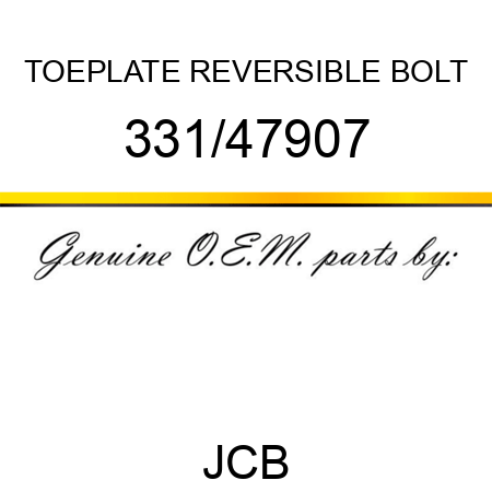 TOEPLATE REVERSIBLE BOLT 331/47907