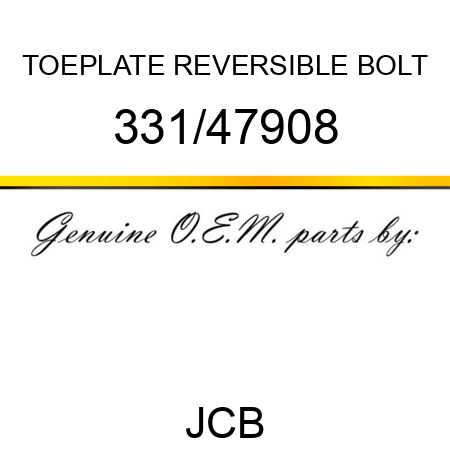 TOEPLATE REVERSIBLE BOLT 331/47908