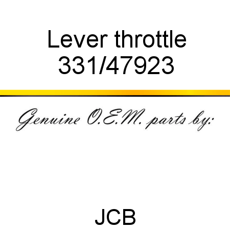 Lever, throttle 331/47923