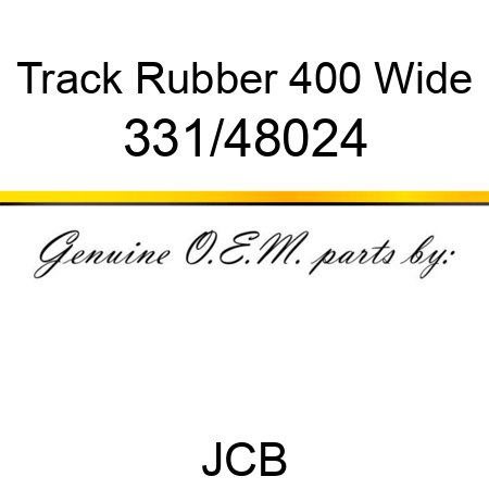 Track, Rubber 400 Wide 331/48024