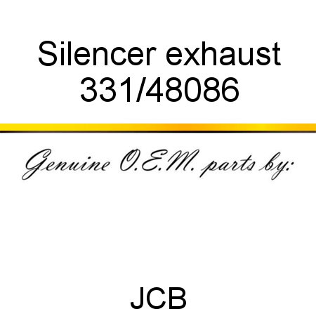 Silencer, exhaust 331/48086