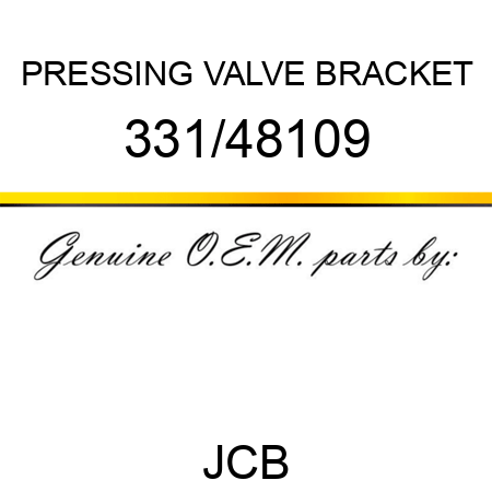 PRESSING VALVE BRACKET 331/48109