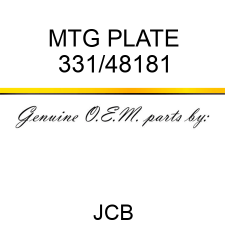 MTG PLATE 331/48181