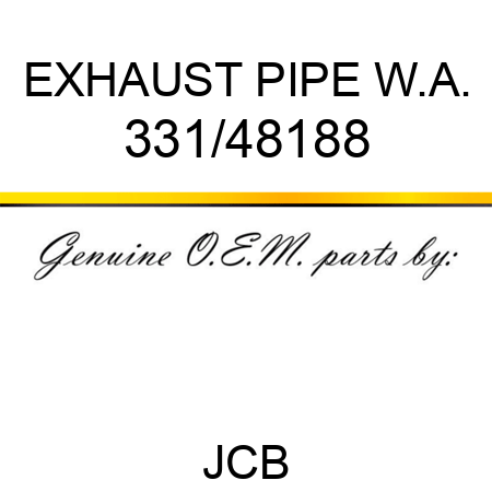 EXHAUST PIPE W.A. 331/48188