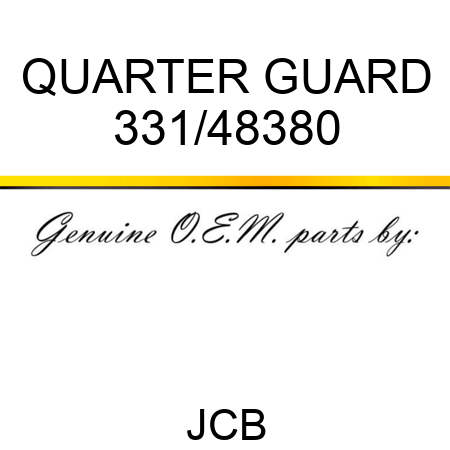 QUARTER GUARD 331/48380