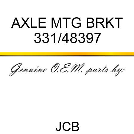AXLE MTG BRKT 331/48397