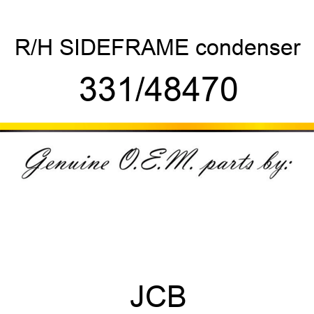 R/H SIDEFRAME condenser 331/48470