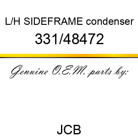 L/H SIDEFRAME condenser 331/48472