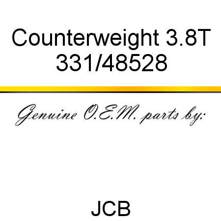 Counterweight, 3.8T 331/48528