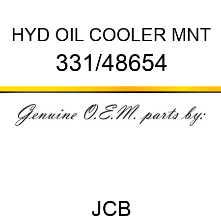 HYD OIL COOLER MNT 331/48654