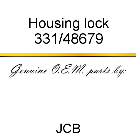 Housing, lock 331/48679