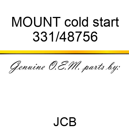 MOUNT cold start 331/48756