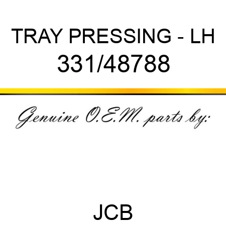 TRAY PRESSING - LH 331/48788