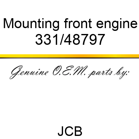 Mounting, front engine 331/48797