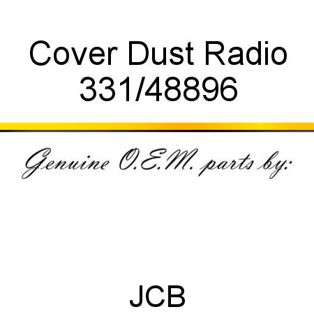 Cover, Dust Radio 331/48896