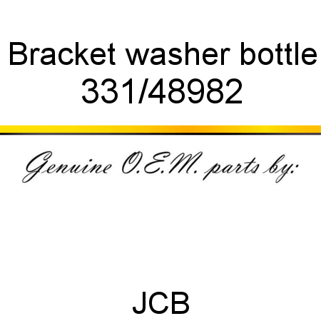 Bracket, washer bottle 331/48982