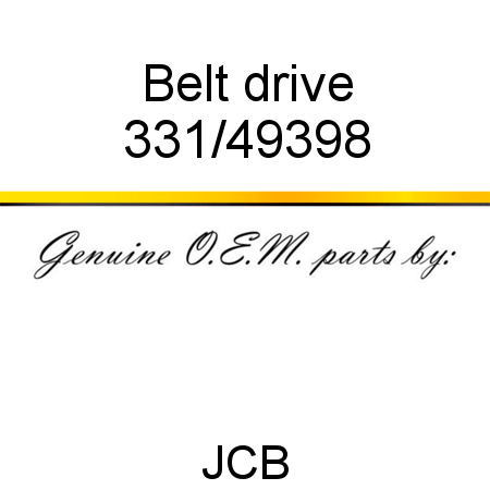 Belt, drive 331/49398