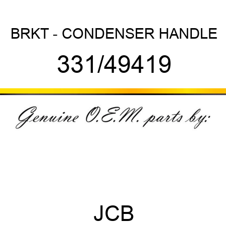 BRKT - CONDENSER HANDLE 331/49419